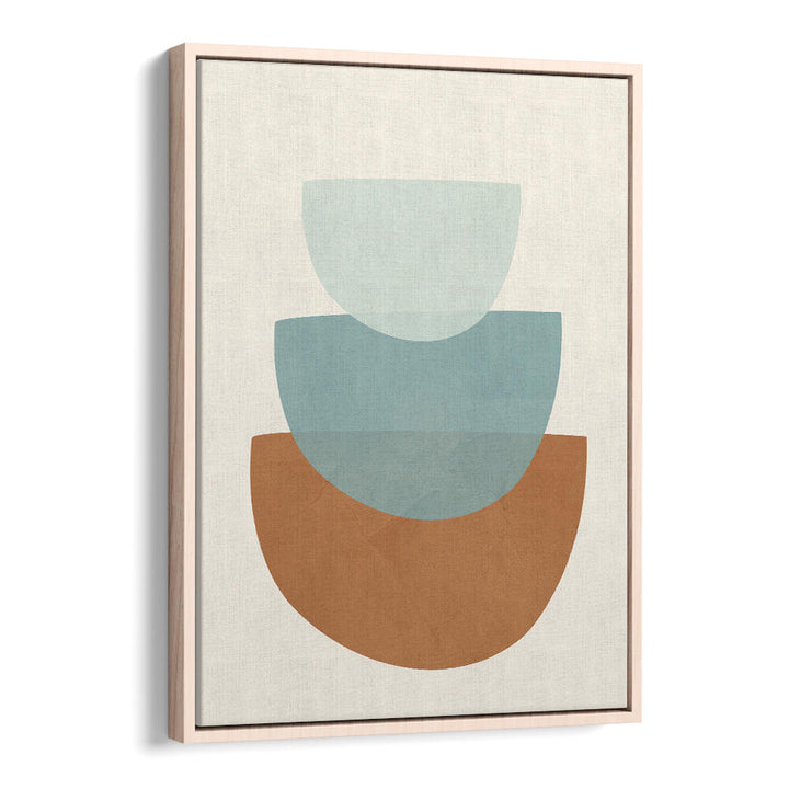 AZZURRO SHAPES I , BOHO ART PAINTINGS