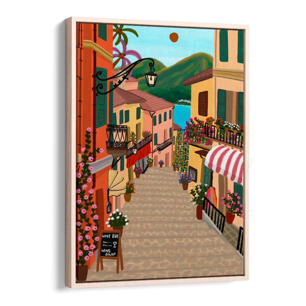 CHARMING MEDITERRANEAN VILLAGE , TRAVEL POSTERS