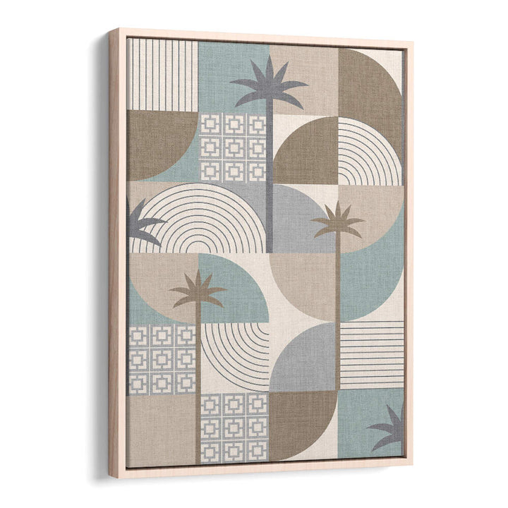 DESERT SHAPES AND PALMS SAND , BOHO ART PAINTINGS