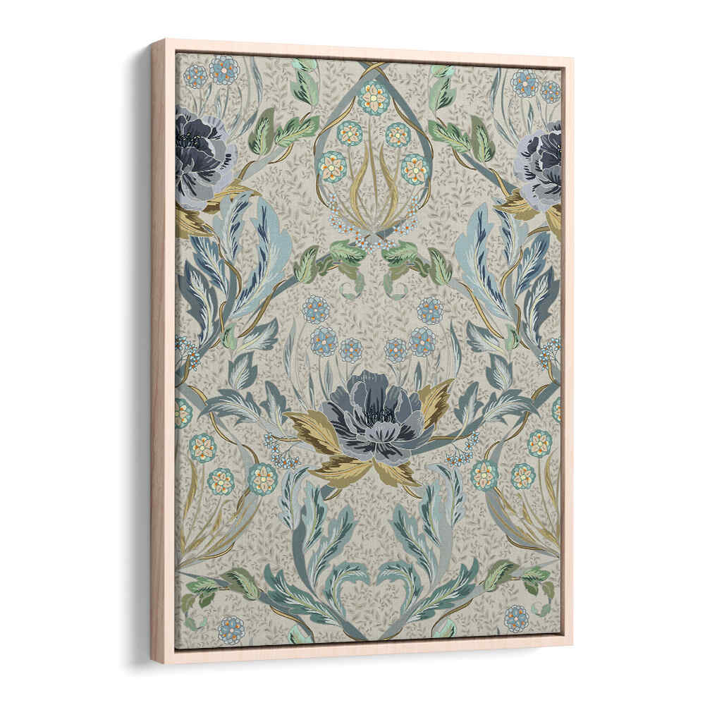 HAZY BLUE TINTED PATTERN, PATTERN ART PRINTS showcase intricate designs, perfect for modern and bohemian spaces.