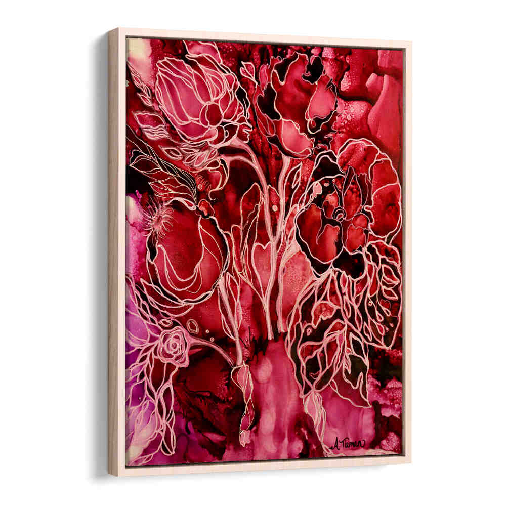 Vibrant HEAVENLY GARDEN, FLORAL FLOWER PAINTINGS showcasing rich blooms, perfect for transforming any space.