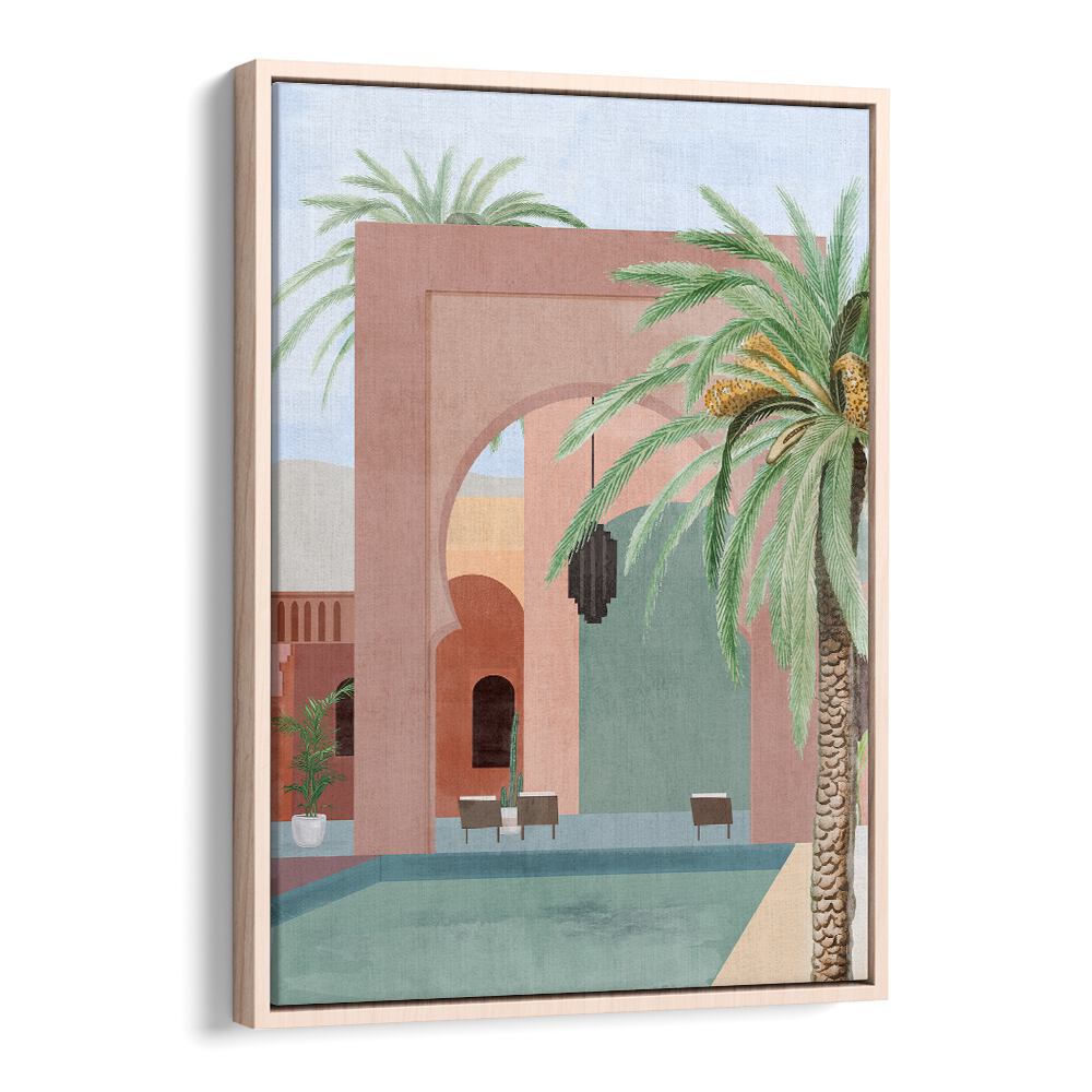 Vibrant MOROCCAN POOL, BOHO ART PAINTINGS bring rich colors and cultural charm to your living space.