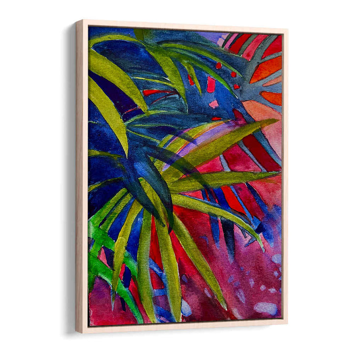 PALM SUNSET , FLORAL FLOWER PAINTINGS
