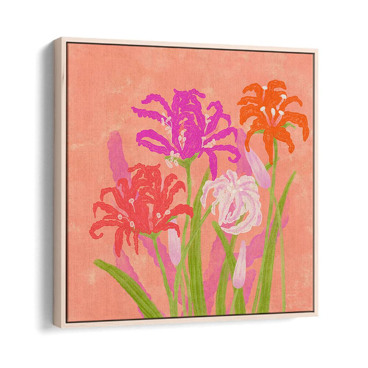 Vibrant RADIANT NERINES FLOWERS in this floral flower painting add elegance and color to your home decor.