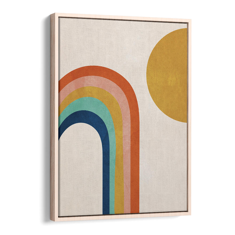 RETRO RAINBOW SUN , BOHO ART PAINTINGS
