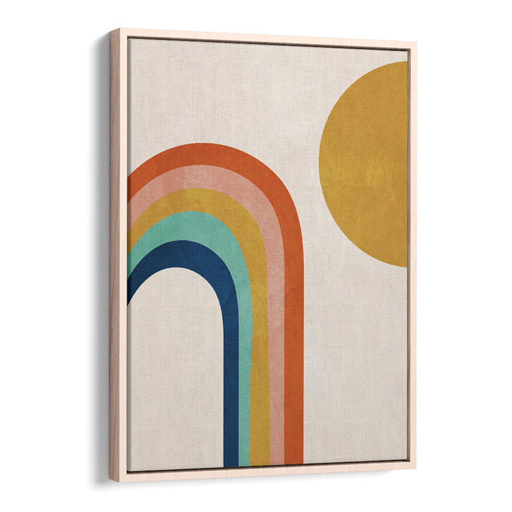 RETRO RAINBOW SUN , BOHO ART PAINTINGS