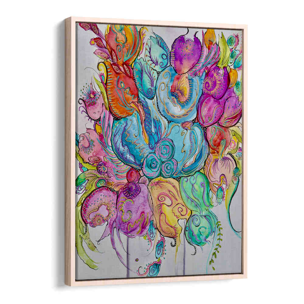 Vibrant FORCES OF NATURE, FLORAL FLOWER PAINTINGS showcasing colorful blooms for an elegant home decor transformation.