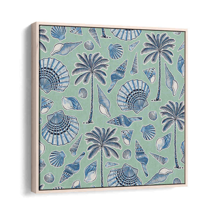 SEA SHELLS AND PALMTREES MINT , BEACH PAINTINGS