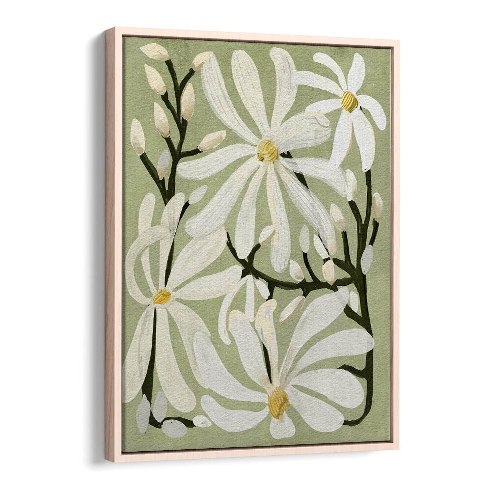 Elegant STAR MAGNOLI, FLORAL FLOWER PAINTINGS showcasing beautiful magnolia flowers, perfect for home decor.
