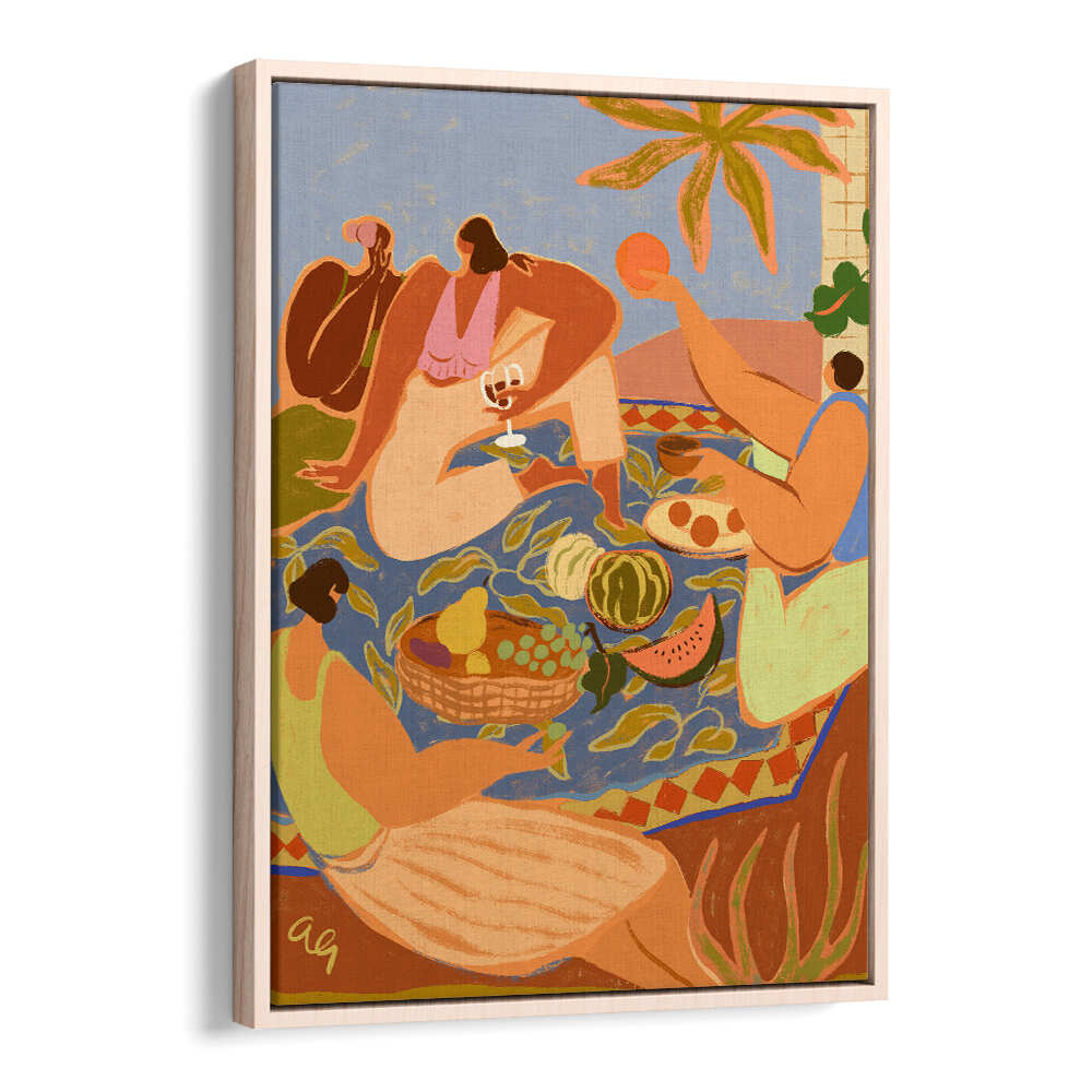 SUMMER PICNIC , PORTRAITS & FIGURATIVE ILLUSTRATIONS
