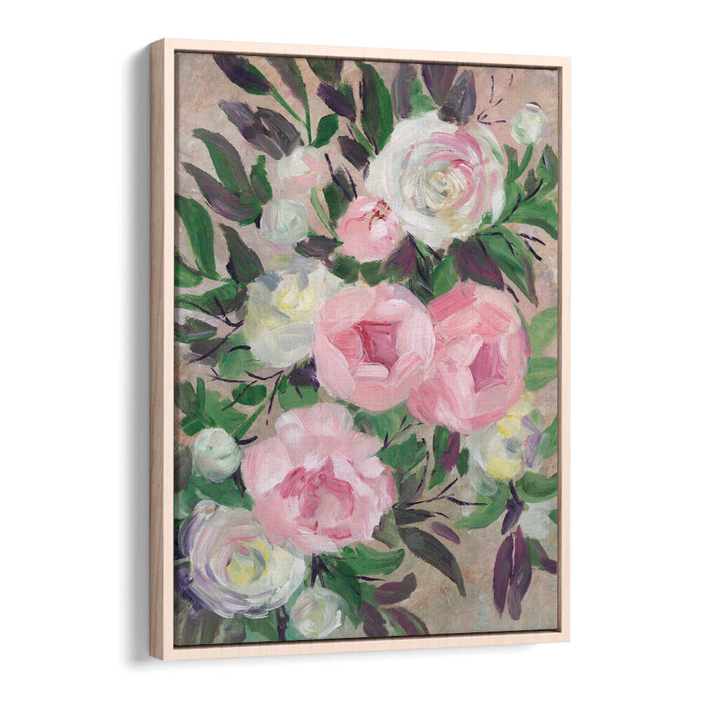 ZOYE PAINTERLY BOUQUET , FLORAL FLOWER PAINTINGS