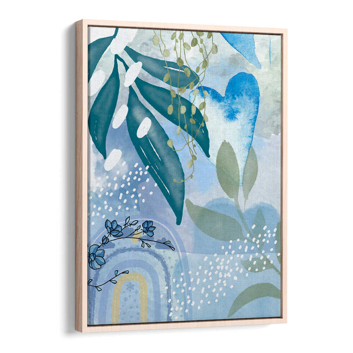 ICEBERG BLUE I , FLORAL FLOWER PAINTINGS