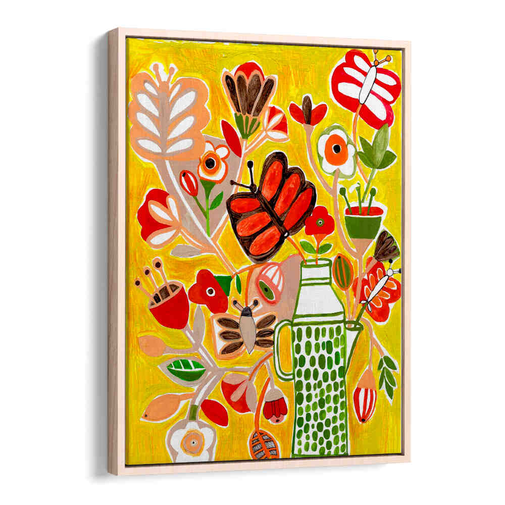 FLOWERS AND BUTTERFLIES , FLORAL FLOWER PAINTINGS