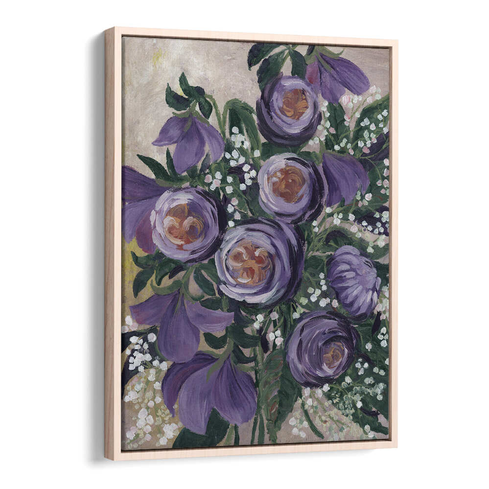 AALIYAH PAINTERLY ENGLISH ROSES , FLORAL FLOWER PAINTINGS