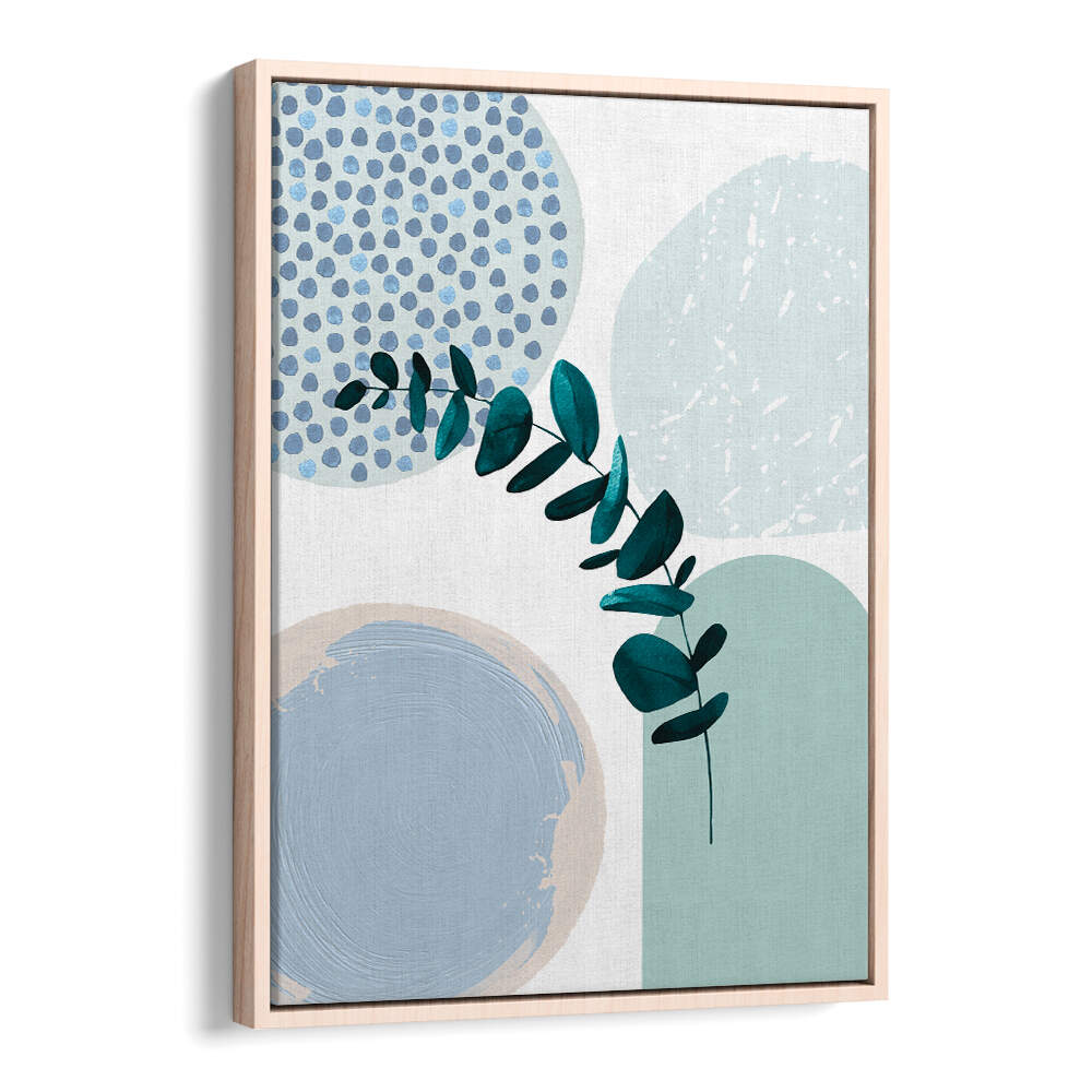 BLUE GREEN BOHO II , BOHO ART PAINTINGS