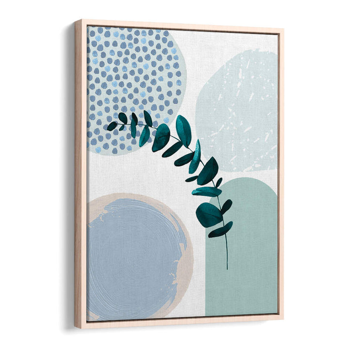 BLUE GREEN BOHO II , BOHO ART PAINTINGS