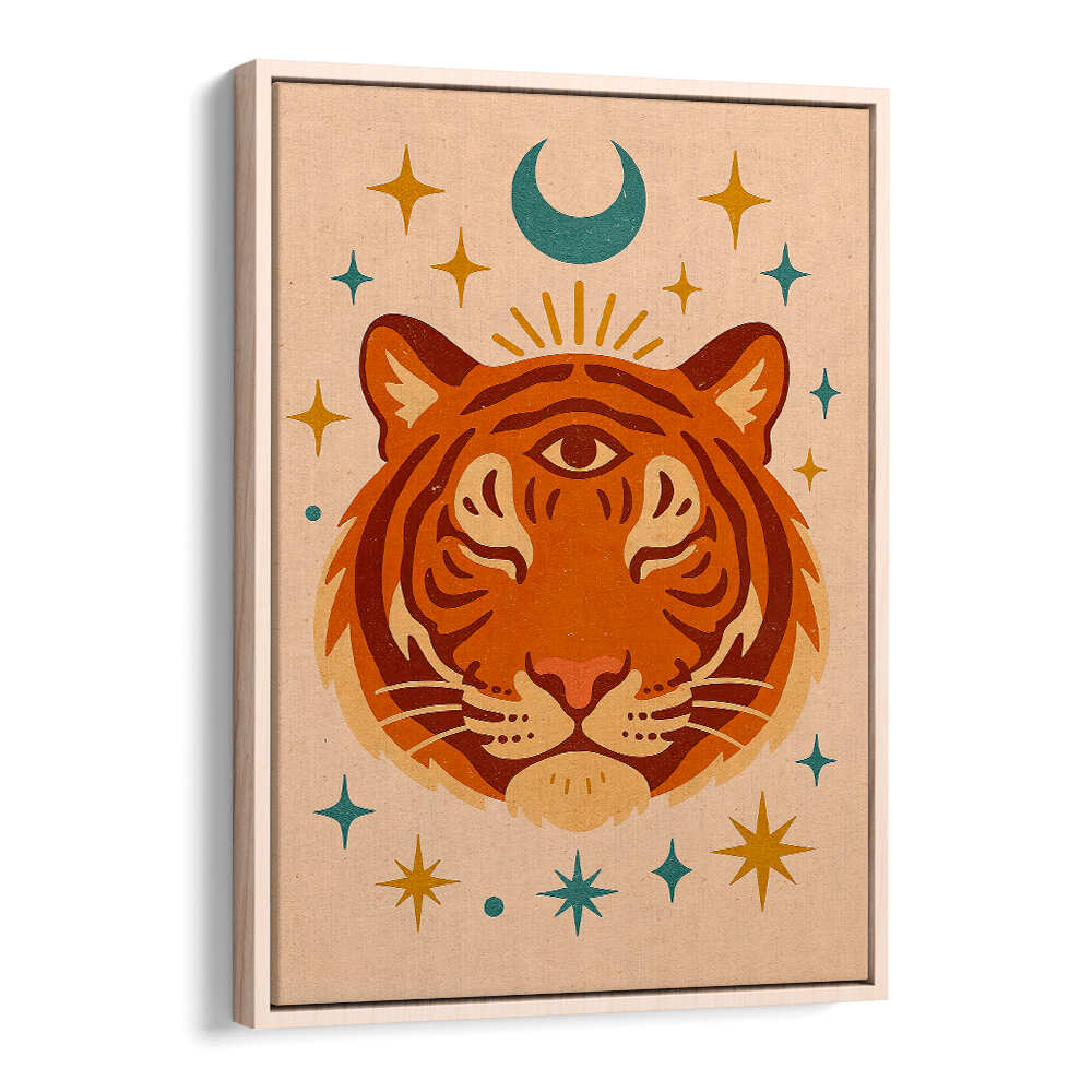 THE THIRD EYE - TIGER , BOHO ART PAINTINGS