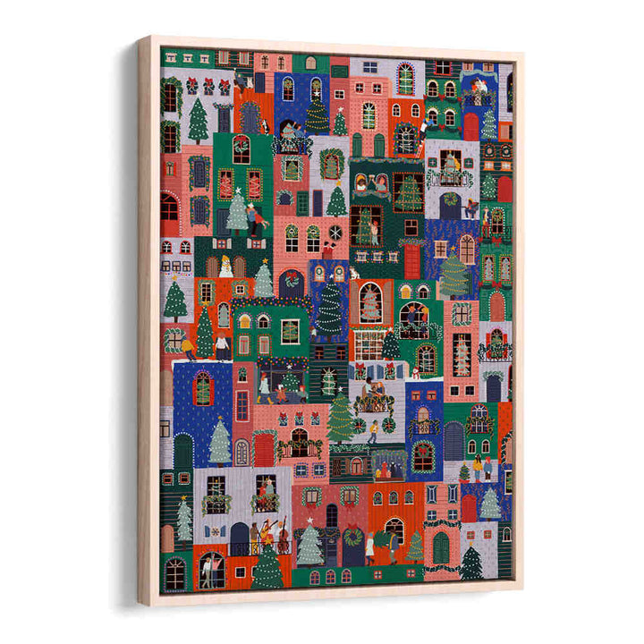 HOLIDAY HOUSES , PATTERN ART PRINTS