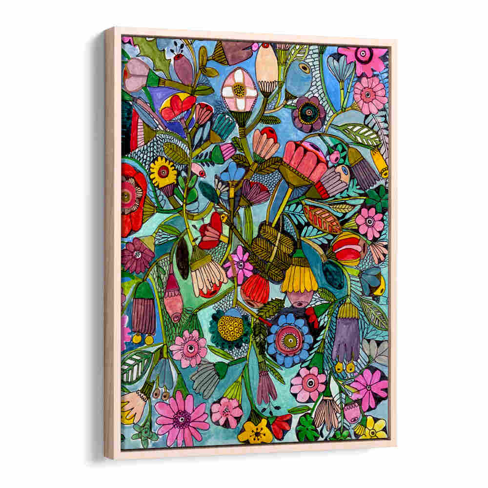 BLUEFLORAL , FLORAL FLOWER PAINTINGS