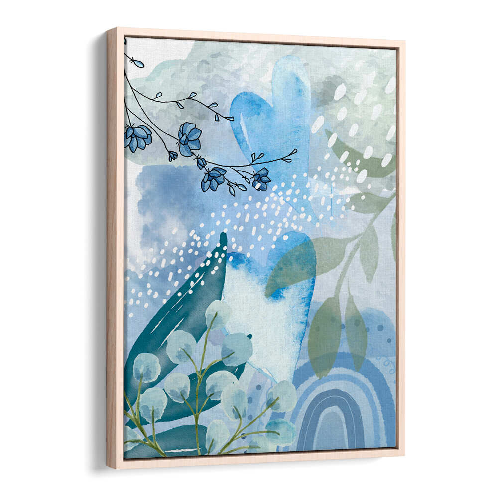ICEBERG BLUE II , FLORAL FLOWER PAINTINGS