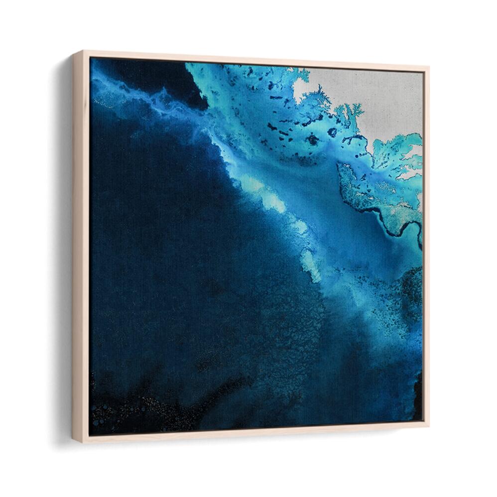Transform your space with Maritime Majesty, Abstract Paintings featuring captivating blues and elegant design.
