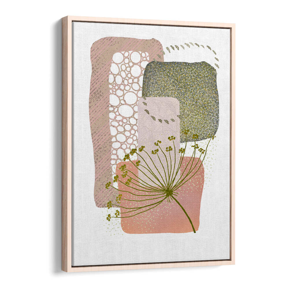 DELICATE PINK AND GREEN II , BOHO ART PAINTINGS