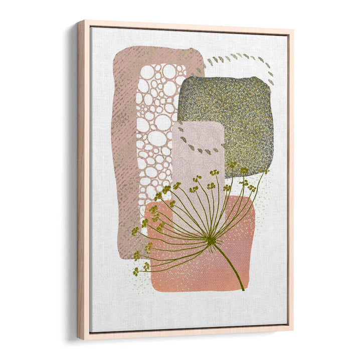 DELICATE PINK AND GREEN II , BOHO ART PAINTINGS