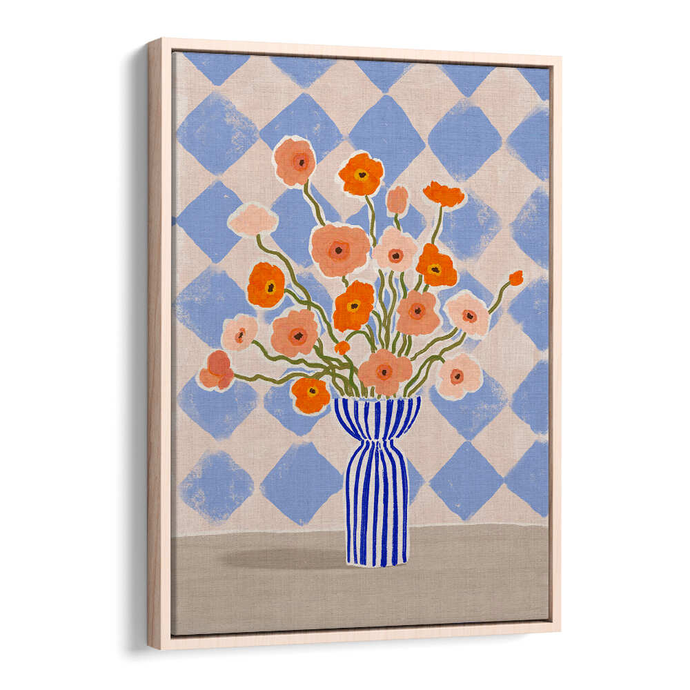 PAINTERLY POPPIES , FLORAL FLOWER PAINTINGS