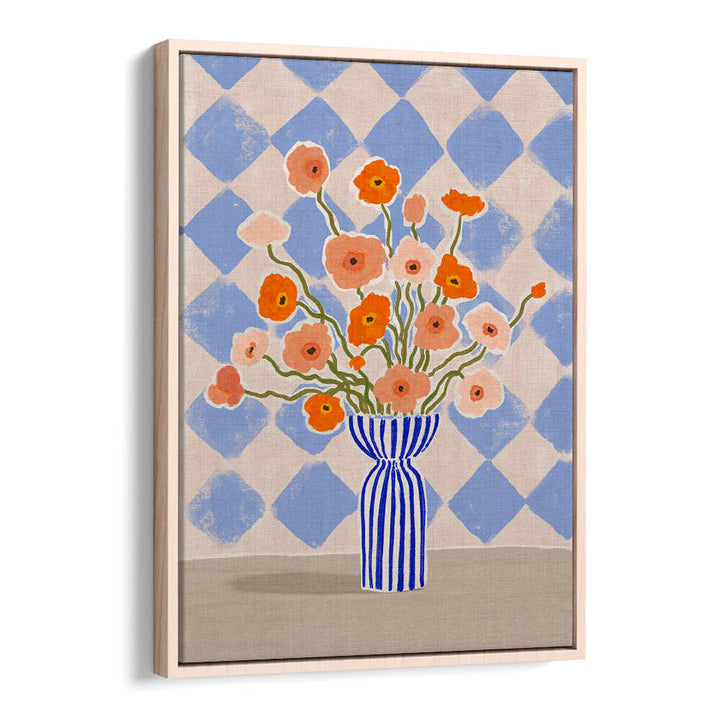 PAINTERLY POPPIES , FLORAL FLOWER PAINTINGS