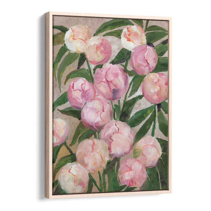 VALENTY PAINTERLY PEONIES , FLORAL FLOWER PAINTINGS