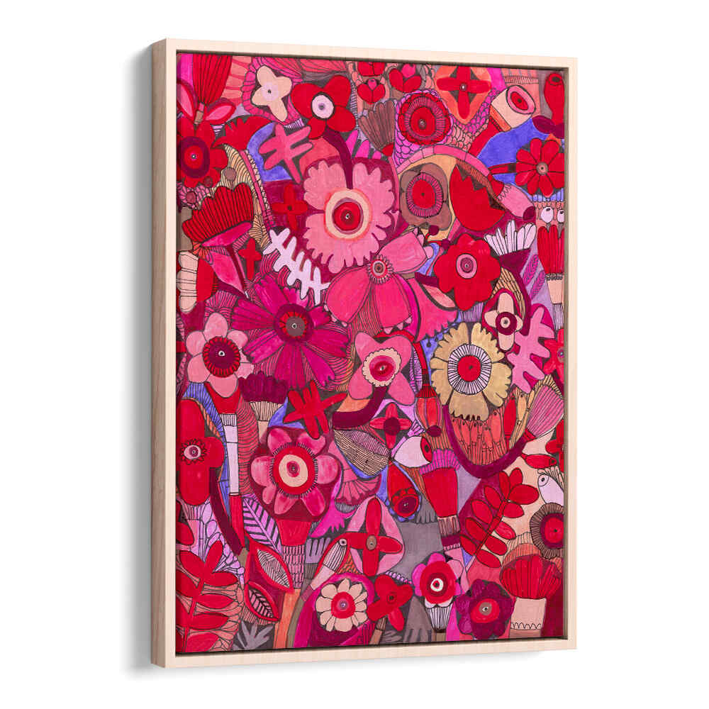 HOT PINK DELIGHT , FLORAL FLOWER PAINTINGS