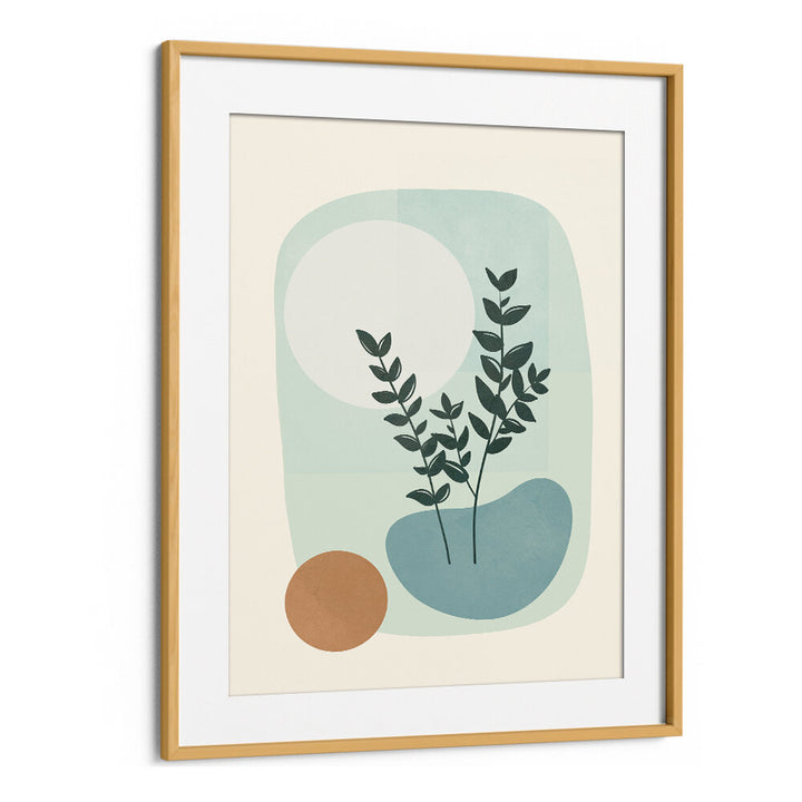 AZZURRO SHAPES III , BOHO ART PAINTINGS