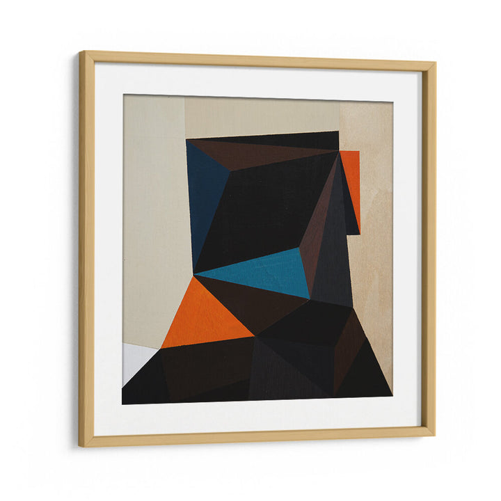 BLACK HEAD II , GEOMETRIC ART PRINTS