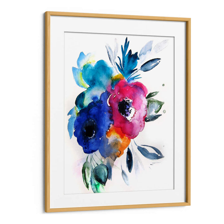 FLORAL NO IX , FLORAL FLOWER PAINTINGS