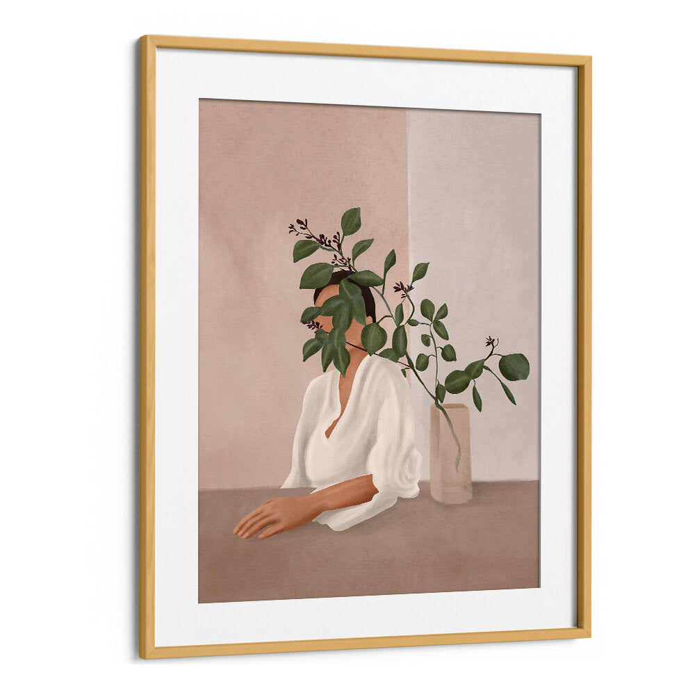 HIDDEN IN FOLIAGE , BOHO ART PAINTINGS