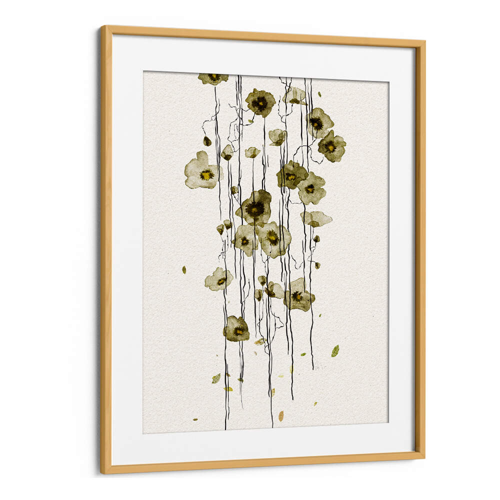 HORIZONTAL GREENERY , FLORAL FLOWER PAINTINGS