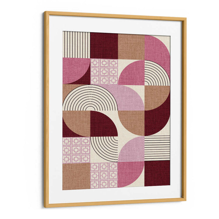 PALM SPRINGS DESERT SHAPES MAUVE , GEOMETRIC ART PRINTS