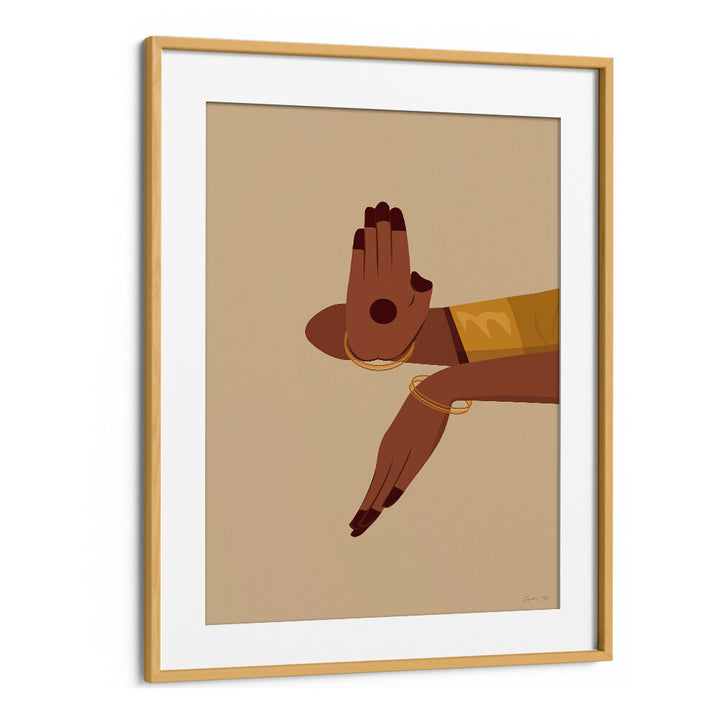 SACRED GESTURE , INDIAN ART PAINTINGS
