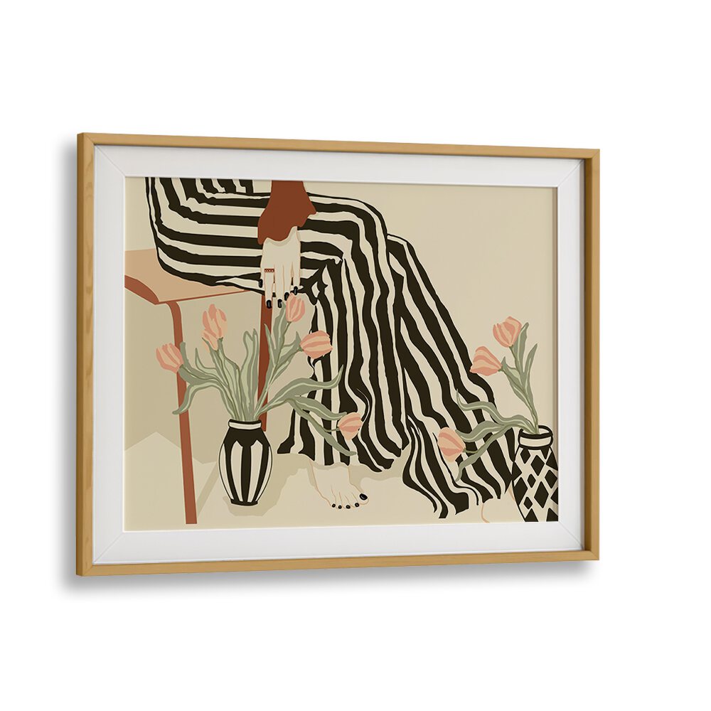 Elegant TULIPS BY MY FEET, BOHO ART PAINTINGS, featuring stylish tulips and artistic design for chic home decor.