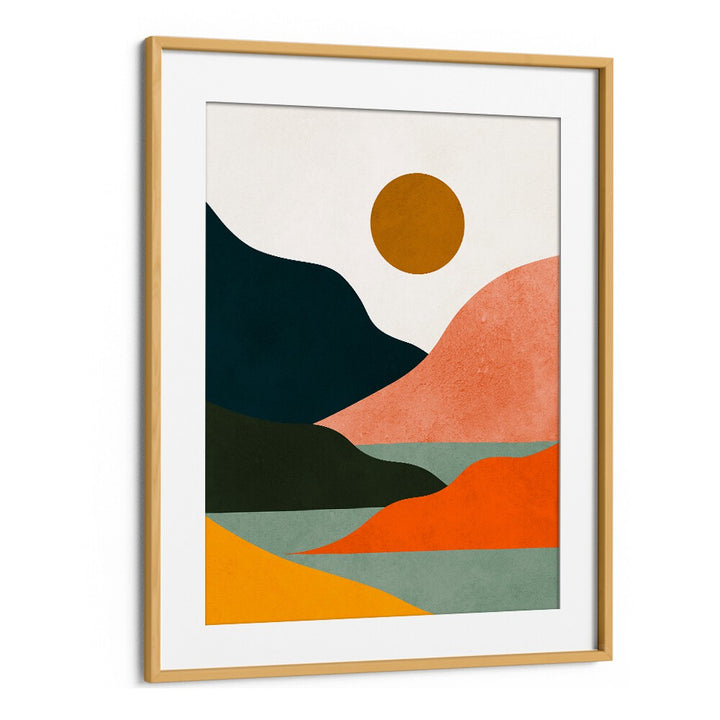 Stunning WATERCOLOR VI, LANDSCAPE PAINTINGS featuring vibrant colors and abstract shapes to elevate your space.