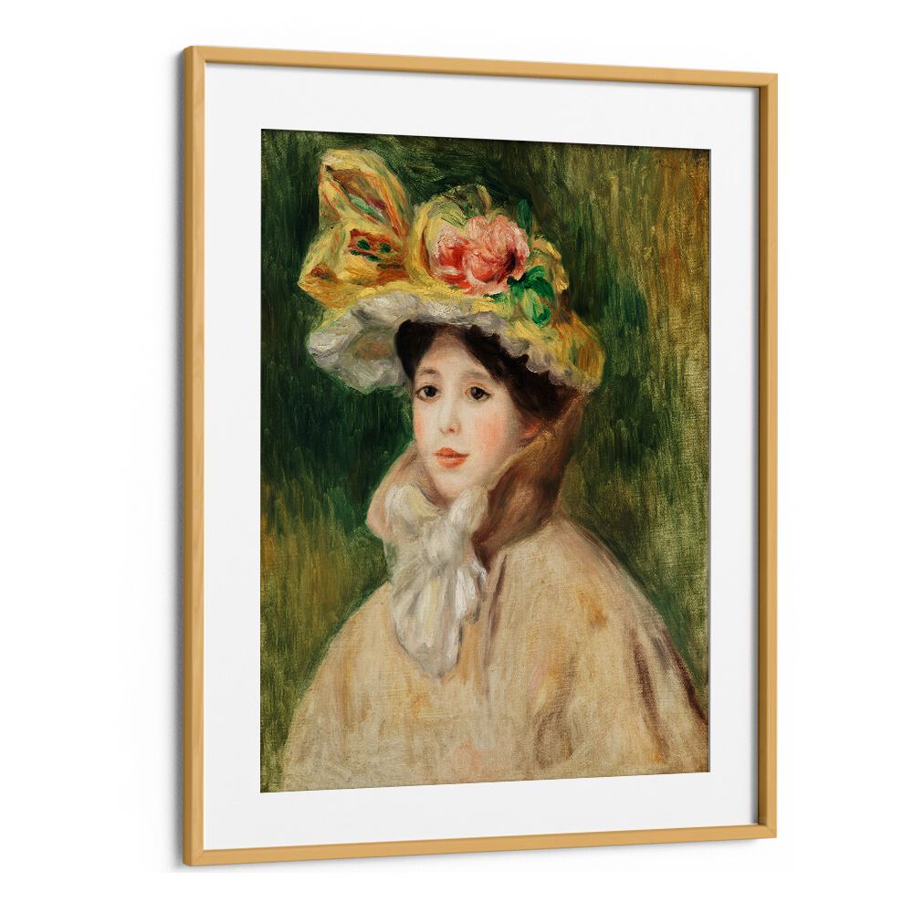 WOMAN WITH CAPELINE (EARLY 1890S) , VINTAGE PAINTINGS