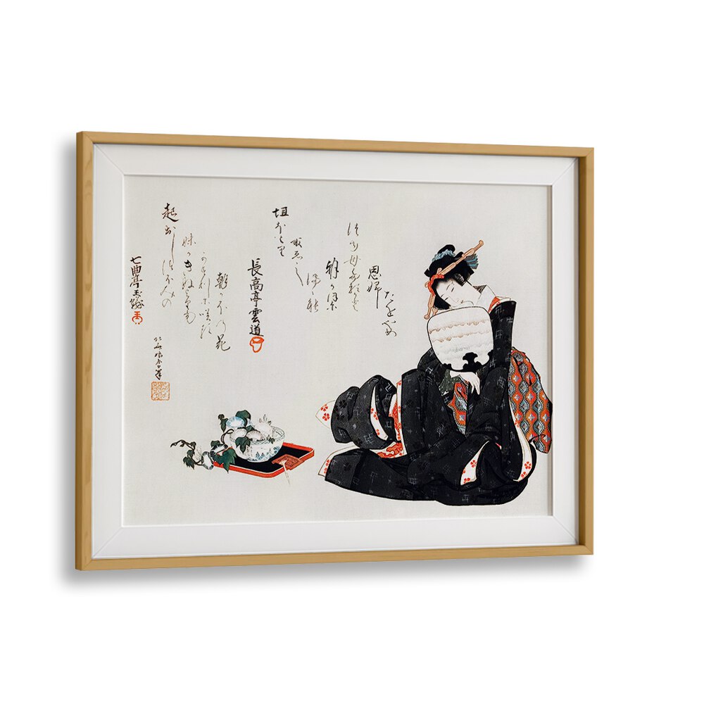 JAPANESE WOMAN III, VINTAGE PAINTINGS
