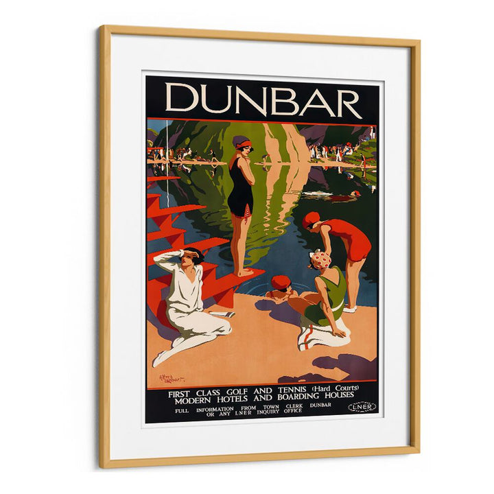 DUNBAR, VINTAGE TRAVEL POSTERS showcase vibrant nostalgia, perfect for classic travel lovers. Ideal wall art for any space.