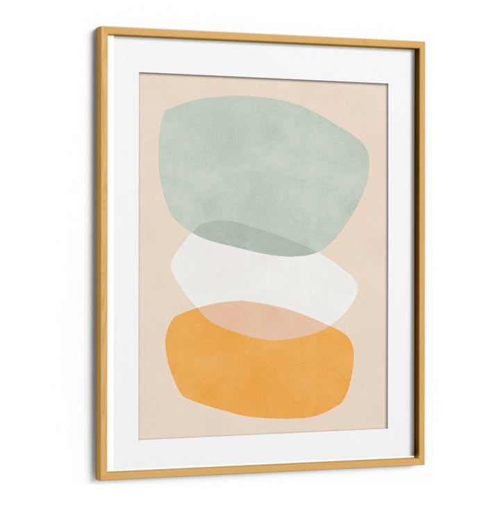 Stylish ROCK OVERLAY II, ABSTRACT PAINTINGS featuring soft shapes in muted colors for elegant decor. Enhance your space!