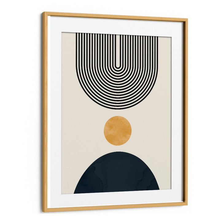 CIRCLES AND LINES 7, BOHO ART PAINTINGS feature modern geometric designs in a stylish frame, perfect for any decor.