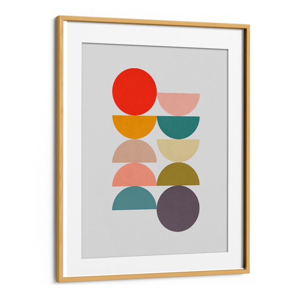 Colorful CIRCLES IN HARMONY 1 art print, perfect for adding balance and tranquility to your space. HARMONY, GEOMETRIC ART PRINTS.
