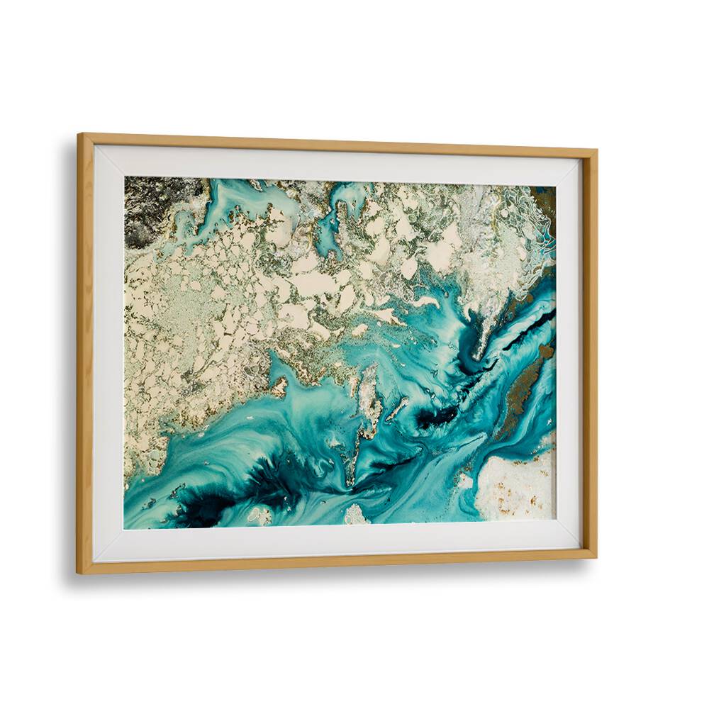 Vibrant OCEAN’S ENIGMA, ABSTRACT PAINTINGS showcase mesmerizing ocean-inspired colors and textures for your space.