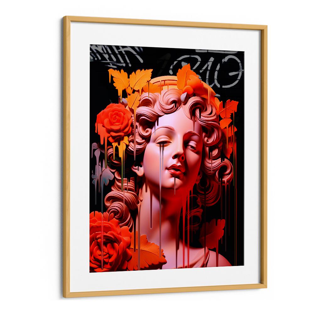 VANDAL PERSEFONE, ALTERED ART PRINTS features vibrant visuals and creativity by DIKHOTOMY in a striking framed design.