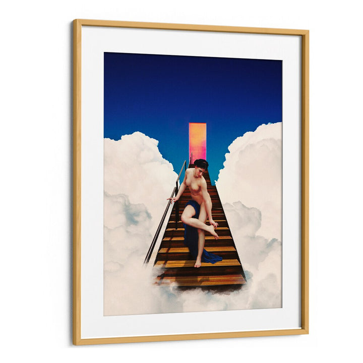Elevate your space with STAIRCASE TO HEAVEN, ALTERED ART PRINTS, a captivating blend of creativity and imagination.