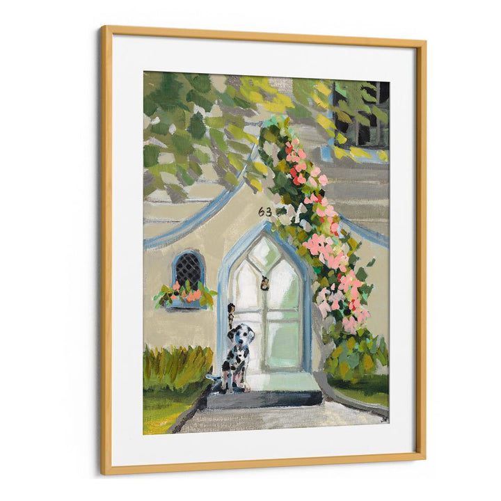 Stunning WHITE DOOR, FLORAL FLOWER PAINTINGS showcasing vibrant blooms and a charming entrance for your decor.